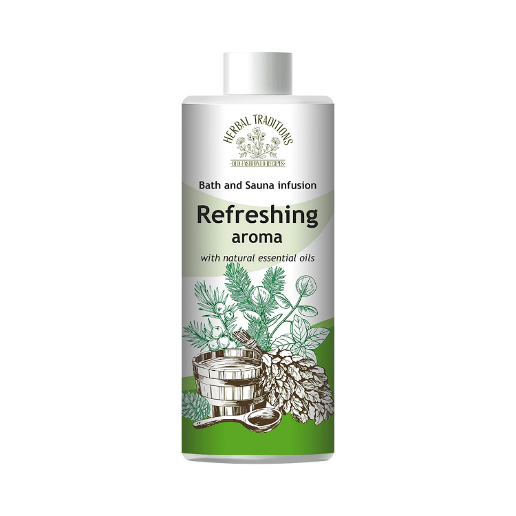 Obrázok z Osviežujúca aróma do kúpeľa, sauny a parného kúpeľa - 500 ml - Herbal Traditions