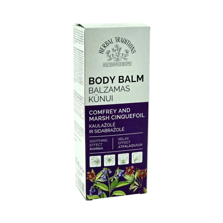 Obrázok z Telový balzam s kostihojom a nátržnicou močiarnou – 75 ml – Herbal Traditions