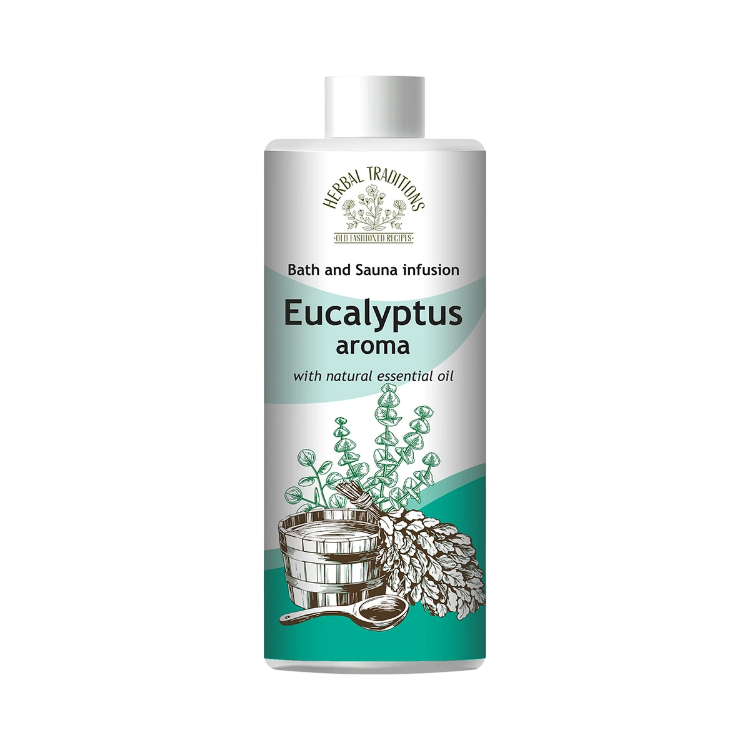 Obrázok z Eukalyptová aróma do kúpeľa, sauny a parného kúpeľa - 500 ml - Herbal Traditions