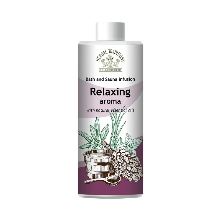 Obrázok z Relaxačná aróma do kúpeľa, sauny a parného kúpeľa – 500 ml – Herbal Traditions