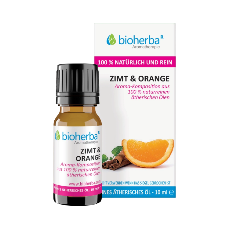 Obrázok z 100 % prírodný esenciálny olej škorica & pomaranč – 10 ml – Bioherba