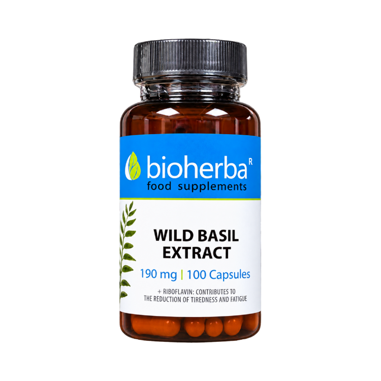 Obrázok z Extrakt z divej bazalky 190 mg – 100 kapsúl – Bioherba