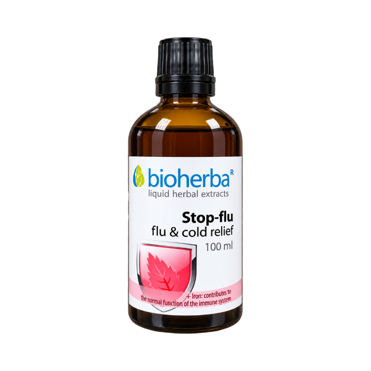 Obrázok z Bylinný komplex Stop-flu na podporu imunity – 100 ml – Bioherba