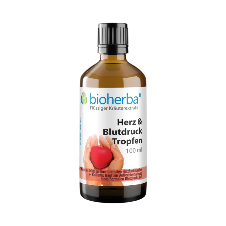 Obrázok z Kvapky na srdce a krvný tlak – tinktúra – 100 ml – Bioherba