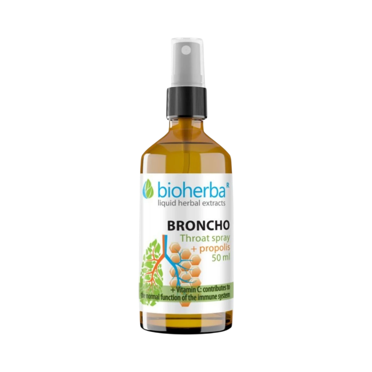 Obrázok z Sprej na hrdlo Broncho s propolisom – 50 ml – Bioherba