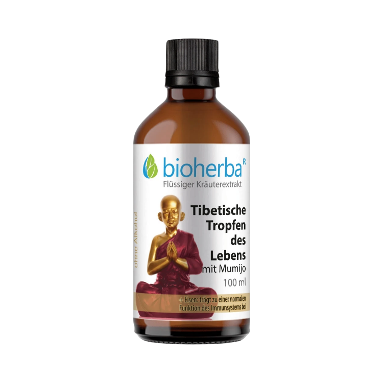 Obrázok z Tibetské kvapky života s mumiom – tinktúra – 100 ml – Bioherba