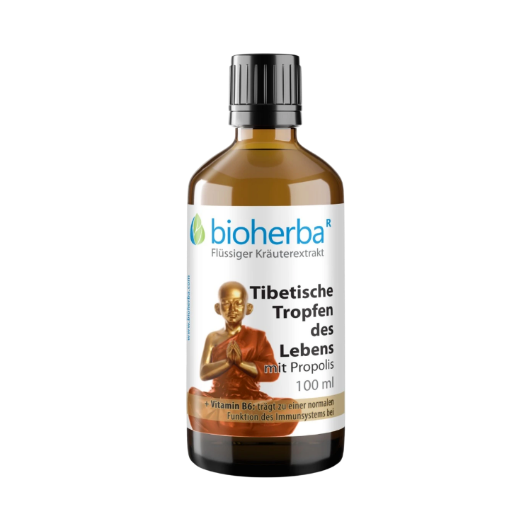 Obrázok z Tibetské kvapky života s propolisom – tinktúra – 100 ml – Bioherba