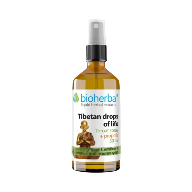 Obrázok z Tibetský sprej na hrdlo s propolisom – 50 ml – Bioherba