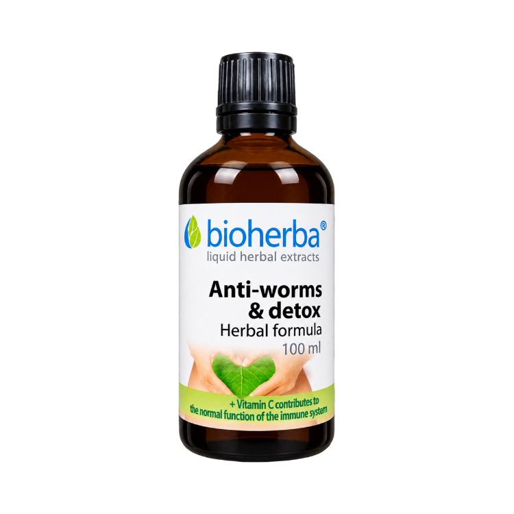 Obrázok z Bylinný komplex Anti-worms & Detox – 100 ml – Bioherba