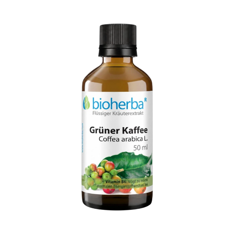 Obrázok z Zelená káva (Coffea arabica) kvapky – tinktúra – 50 ml – Bioherba